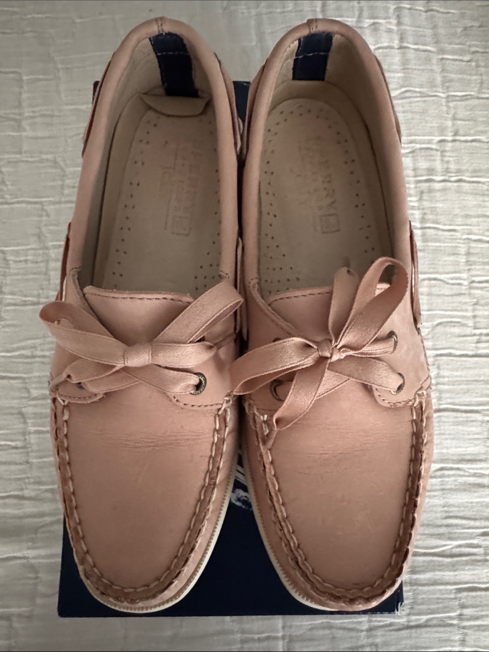 Sperry Women’s A/O Nubuck Leather Boat Shoes - Blush, Size M